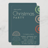 Einfache minimalistische Weihnachten Einladung (Vorne/Hinten)