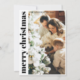 Einfache Minimalistische Weihnachtskarte Feiertagskarte