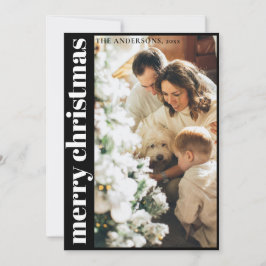 Einfache Minimalistische Weihnachtskarte Feiertagskarte