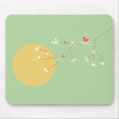 Einfache Minimalistische Whimsistische Nistvögel & Mousepad (Vorne)