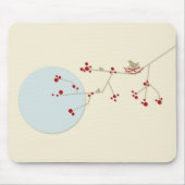 Einfache Minimalistische Whimsistische Nistvögel & Mousepad (Vorne)