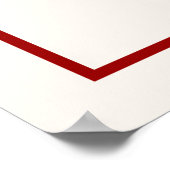 Einfache Minimalistische Zweitglücksszenierung Chi Poster (Ecke)