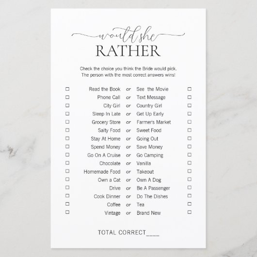 Einfache Minimalität würde sie eher Brautparty spi (Vorderseite)