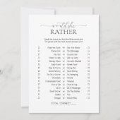 Einfache Minimalität würde sie eher Brautparty spi Einladung (Vorderseite)