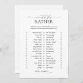 Einfache Minimalität würde sie eher Brautparty spi Einladung (Vorne/Hinten)