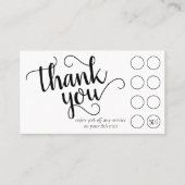 Einfache Minimalschrift | Classic Branding Vielen  Treuekarte (Vorderseite)