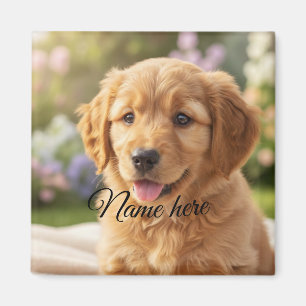Einfache Minimalvorlage für Hund Katze Haustier Na Magnet