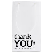 Einfache MinimalWedding Vielen Dank Kleine Geschenktüte (Vorderseite)