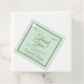 Einfache Mint Green & Gold Elegante Hochzeit Viele Geschenkanhänger (Beispiel)