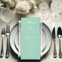Einfache Mint White Script Elegant Calligraphy Gre