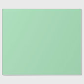 Einfache Mintgrün-Farbnuance Geschenkpapier (Flach)