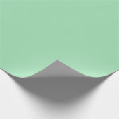 Einfache Mintgrün-Farbnuance Geschenkpapier (Ecke)