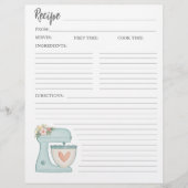 Einfache Mischung Blumenkuchen Backwaren Rezept Fl Flyer (Vorne)