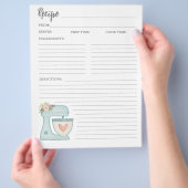 Einfache Mischung Blumenkuchen Backwaren Rezept Fl Flyer (Hand)