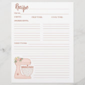 Einfache Mischung Blumenkuchen Backwaren Rezept Fl Flyer (Hinten)