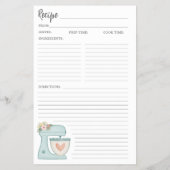 Einfache Mischung Blumenkuchen Backwaren Rezept Fl Flyer (Hinten)