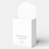 Einfache Mit Monogramm Personalisierte Hochzeit Geschenkschachtel (Geöffnet)