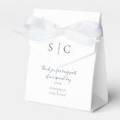 Einfache Mit Monogramm Personalisierte Hochzeit Geschenkschachtel (Vorderseite)
