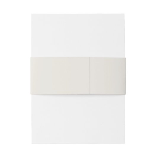 Einfache Mit Monogramm Rustikal-Boho-Hochzeitspass Einladungsbanderole (Rückseitenbeispiel)