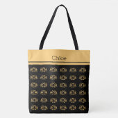 Einfache Mit Monogramm Totbeutel Tasche (Vorderseite)