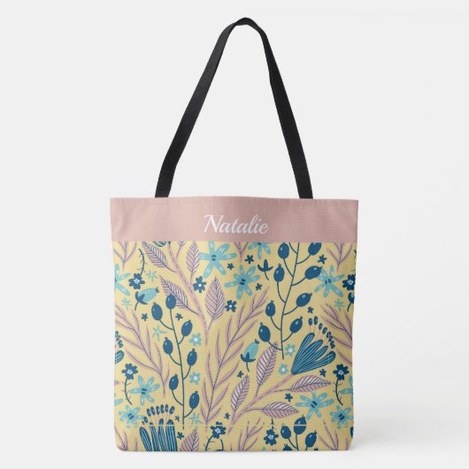Einfache Mit Monogramm Tottbeutel mit lackierter O Tasche (Vorderseite)