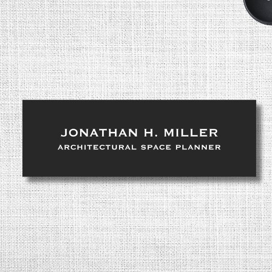 Einfache Mitarbeiternamenstafel mit Titel Namensschild