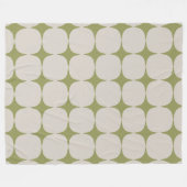 Einfache Mitte des Jahrhunderts Modernes Design Gr Fleecedecke (Vorderseite (Horizontal))