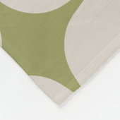 Einfache Mitte des Jahrhunderts Modernes Design Gr Fleecedecke (Ecke)