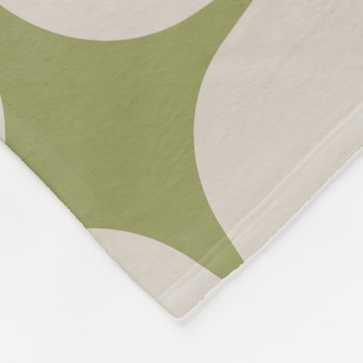 Einfache Mitte des Jahrhunderts Modernes Design Gr Fleecedecke (Ecke)