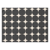 Einfache Mitte des Jahrhunderts Modernes Schwarz-C Tischdecke (Vorderseite (Horizontal))