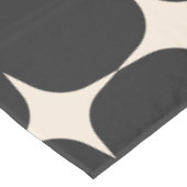 Einfache Mitte des Jahrhunderts Modernes Schwarz-C Tischdecke (Schrägansicht)