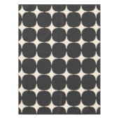 Einfache Mitte des Jahrhunderts Modernes Schwarz-C Tischdecke (Vorderseite)