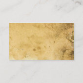 Einfache mittelalterliche Pergament-Visitenkarten Visitenkarte (Rückseite)