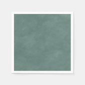 Einfache, mittelgrüne Farbe, Watercolor Serviette (Vorderseite)