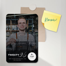 Einfache Mix Typografie 2025 Kalender Foto Magnet