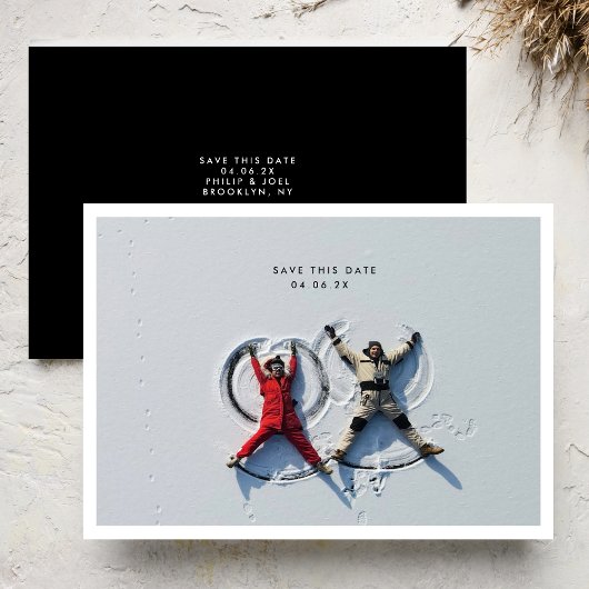 Einfache MoDeRN MINIMALISTISCHE Foto-RahmenWedding Save The Date