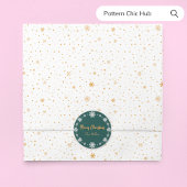 Einfache Modern White Gold Snowflake Elegante Seidenpapier