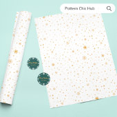 Einfache Modern White Gold Snowflake Elegante Seidenpapier