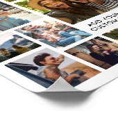 Einfache moderne 15-Foto Collage Poster (Ecke)