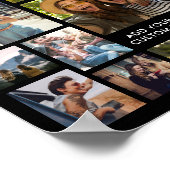 Einfache moderne 15-Foto Collage Poster (Ecke)