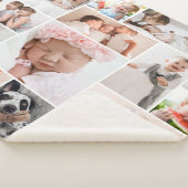 Einfache moderne 15-Foto Collage Sherpa Blanket (M Sherpadecke (3/4)