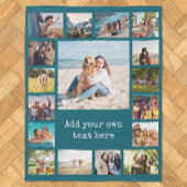 Einfache moderne 17-FotoCollage Fleecedecke