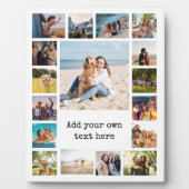 Einfache moderne 17-FotoCollage Fotoplatte (Vorderseite)