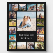 Einfache moderne 17-FotoCollage Fotoplatte (Vorderseite)