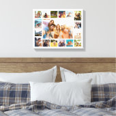Einfache moderne 17-FotoCollage Leinwanddruck (Insitu (Schlafzimmer))