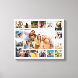 Einfache moderne 17-FotoCollage Leinwanddruck