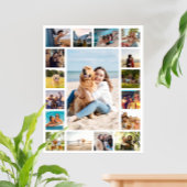 Einfache moderne 17-FotoCollage Poster