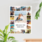 Einfache moderne 17-FotoCollage Poster