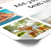 Einfache moderne 17-FotoCollage Poster (Ecke)