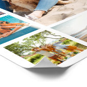 Einfache moderne 17-FotoCollage Poster (Ecke)